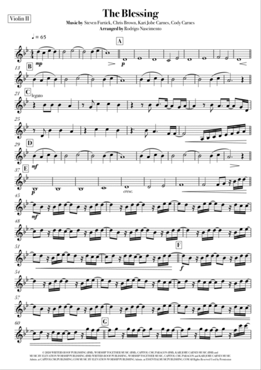 The Blessing String Quartet scores gallery preview page 3