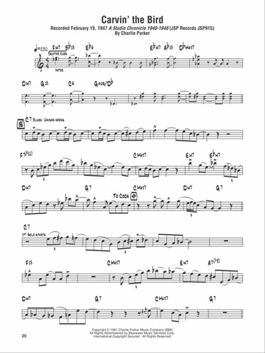 Charlie Parker Omnibook – Volume 2 E-Flat Instrument scores gallery preview page 6