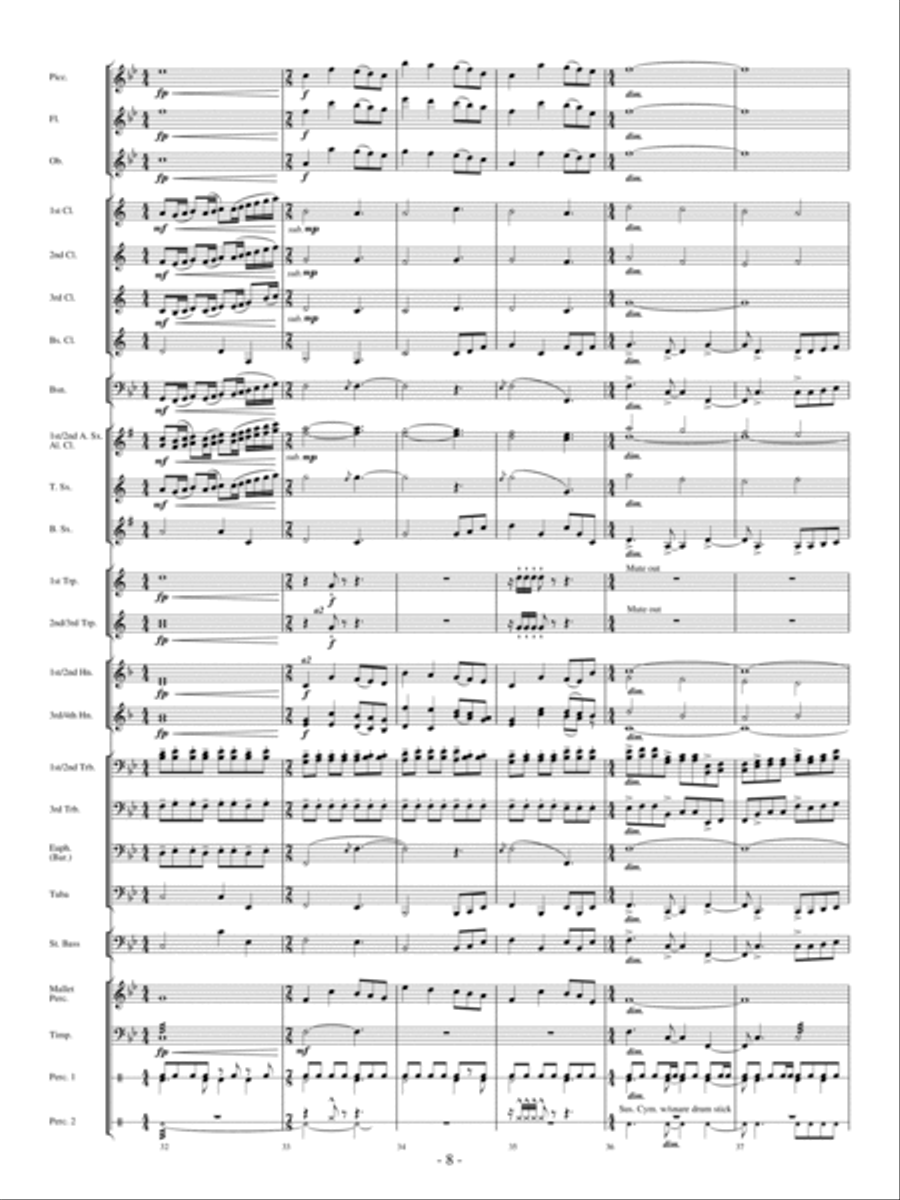 Moonscape Moonscape Concert Band scores gallery preview page 7
