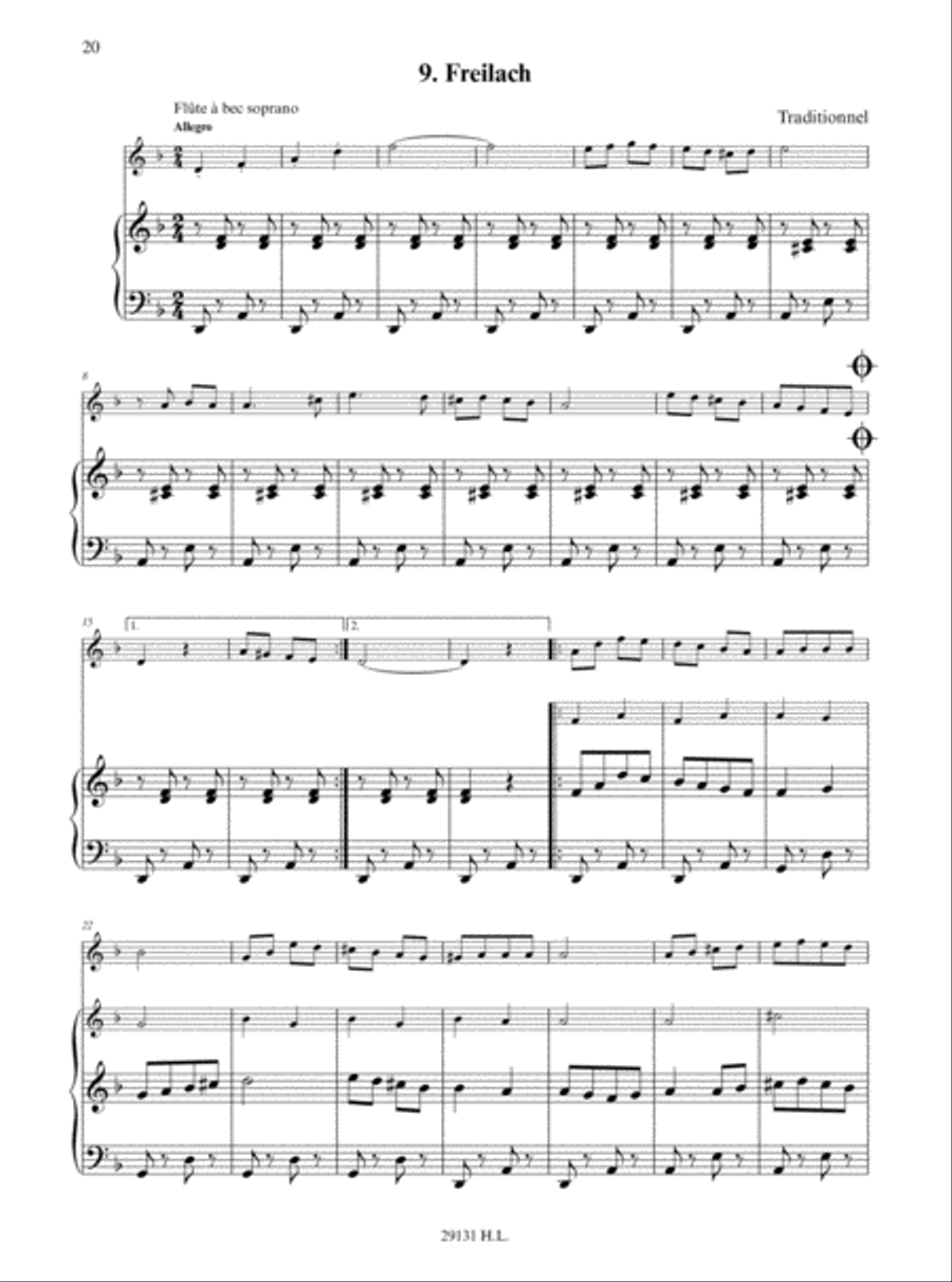 Duos pour flute et clavier Flute scores gallery preview page 7