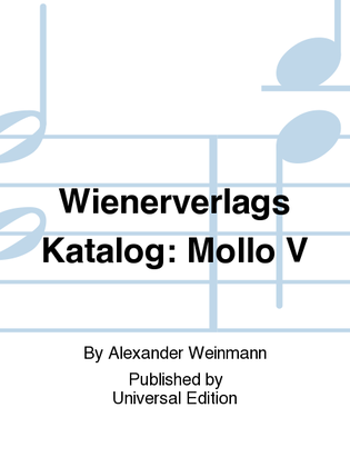 Wienerverlags Katalog: Mollo V