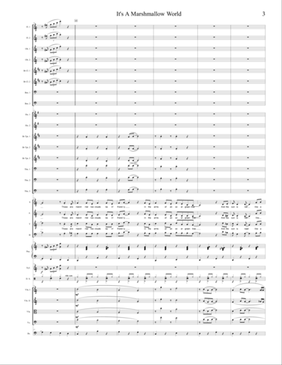 A Marshmallow World A Marshmallow World Full Orchestra scores gallery preview page 3