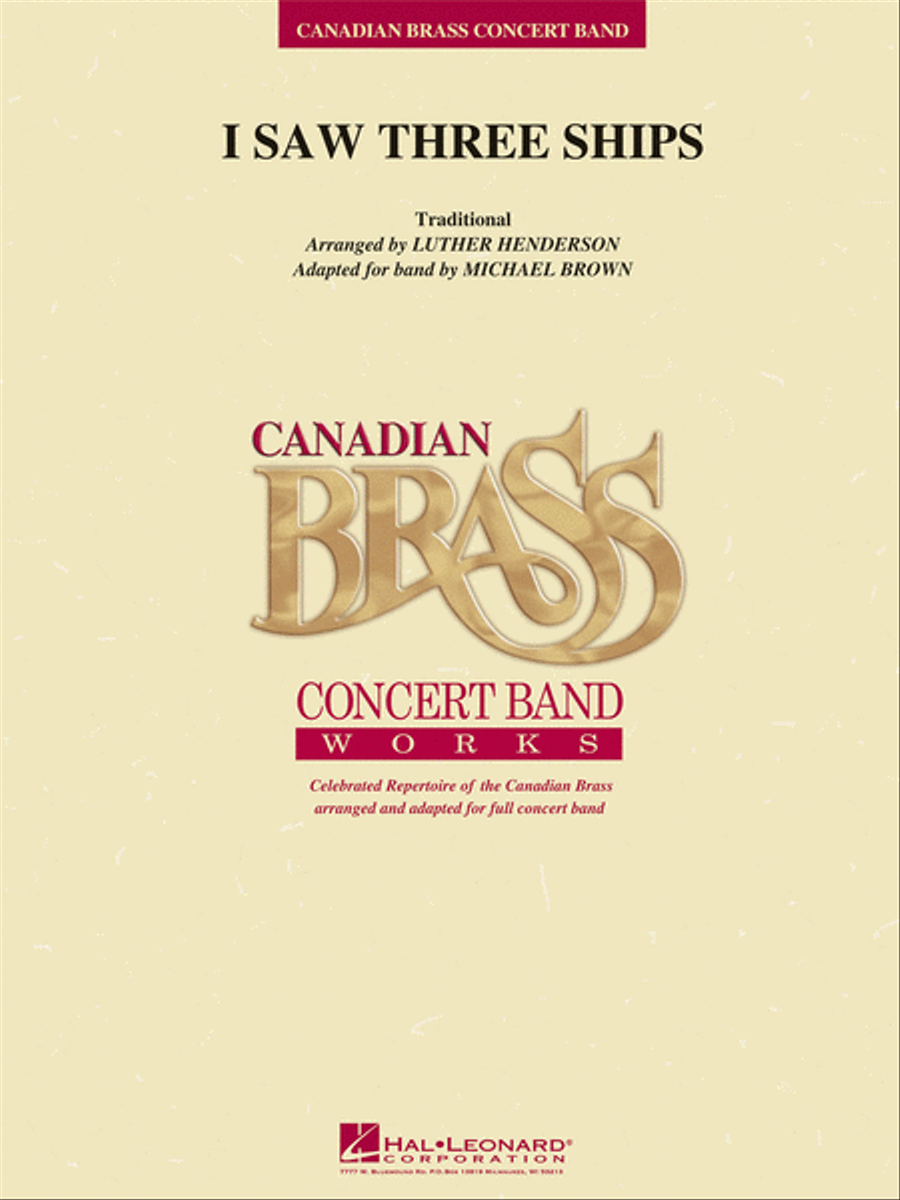 I Saw Three Ships Concert Band scores gallery preview page 1