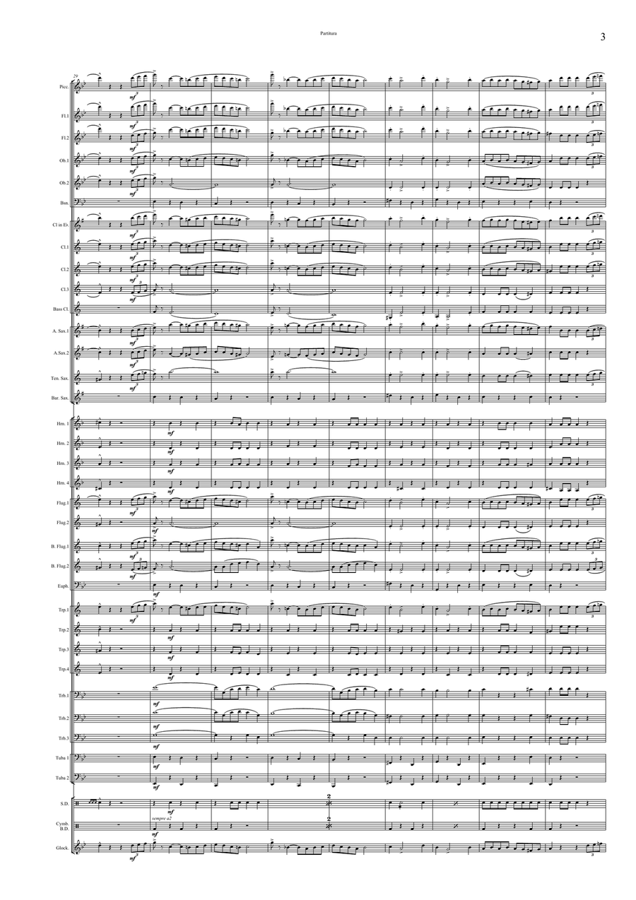Magyar hősök March Concert Band scores gallery preview page 5