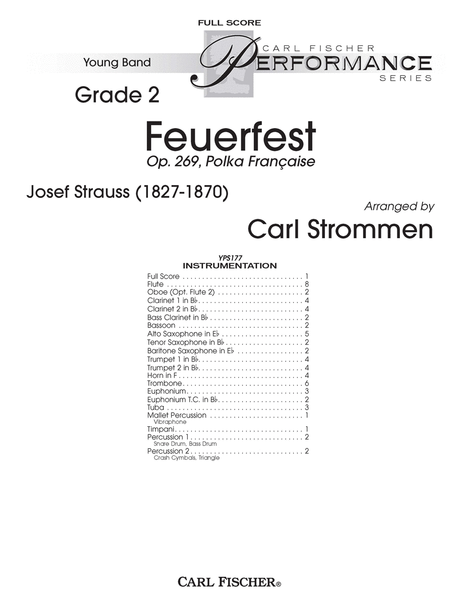 Feuerfest Concert Band scores gallery preview page 1