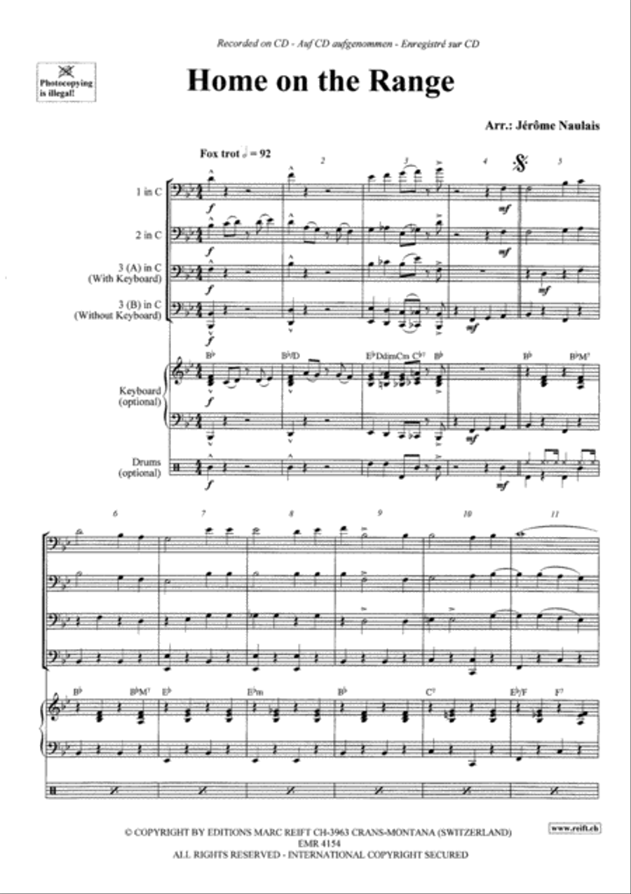 Home On The Range Trombone Trio scores gallery preview page 3