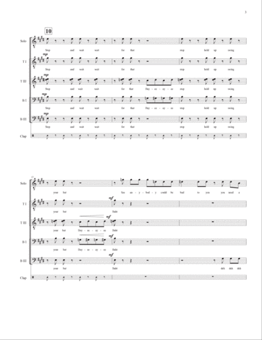 Bang Bang (rap Version) TTBB scores gallery preview page 4