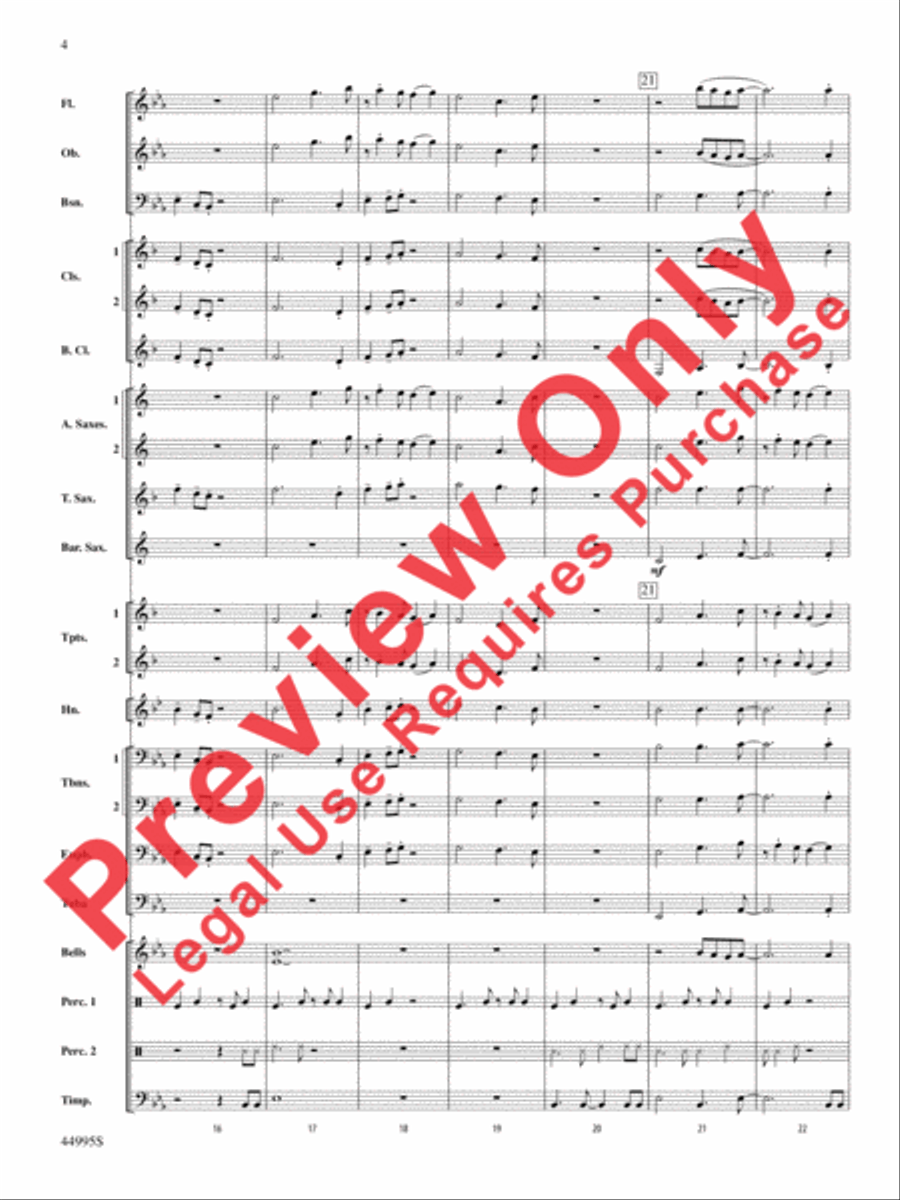 Djembe Laya Concert Band scores gallery preview page 21