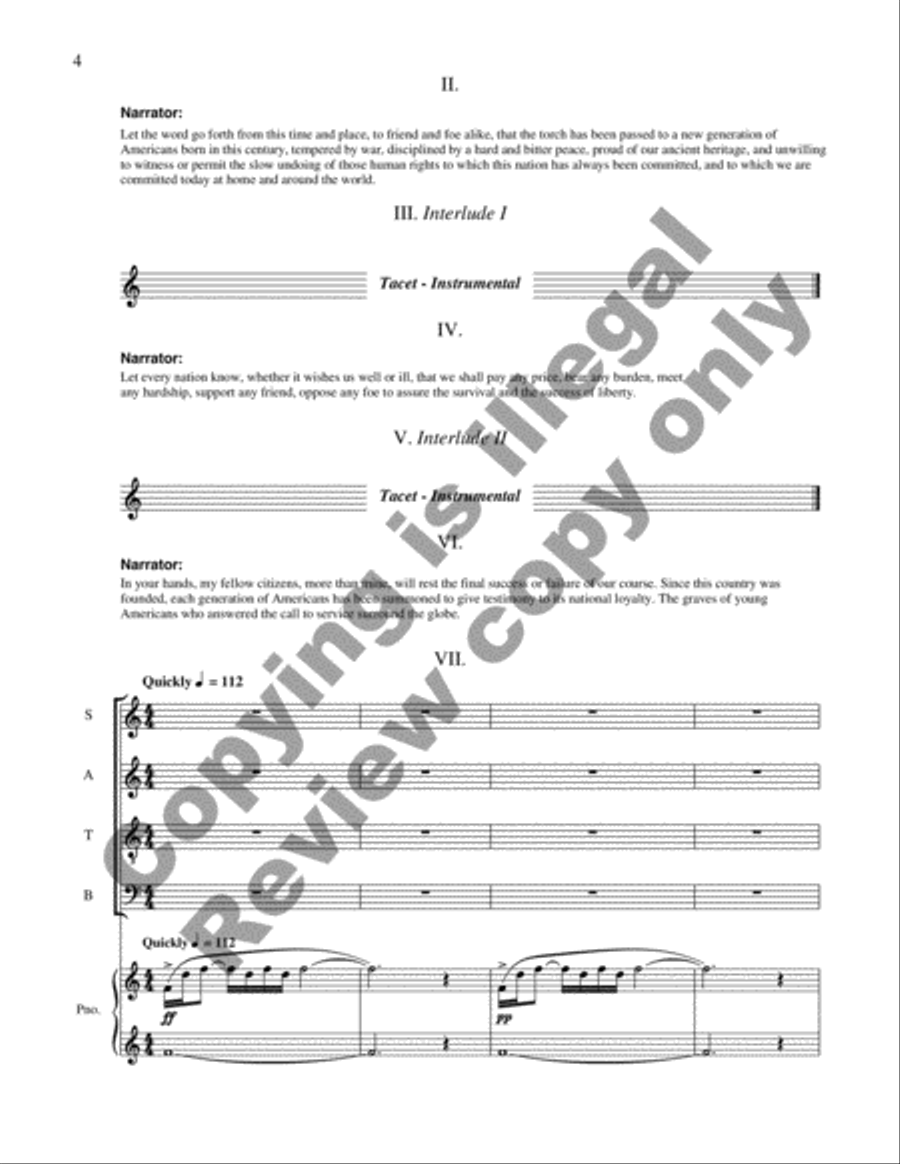 Let The Word Go Forth (Choral Score) 4-Part scores gallery preview page 5