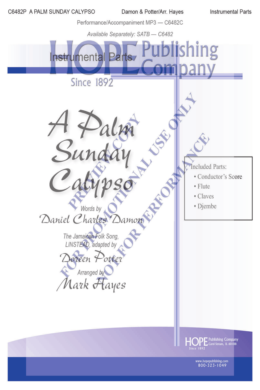 A Palm Sunday Calypso Piano Accompaniment scores gallery preview page 2