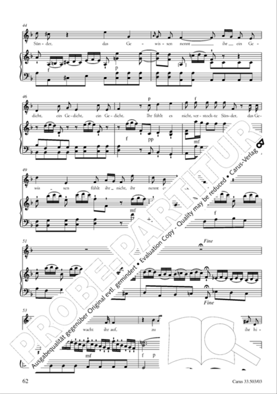 Passion according to St. Matthew (Passions-Musik nach dem Evangelisten Matthaus) SSATB scores gallery preview page 63