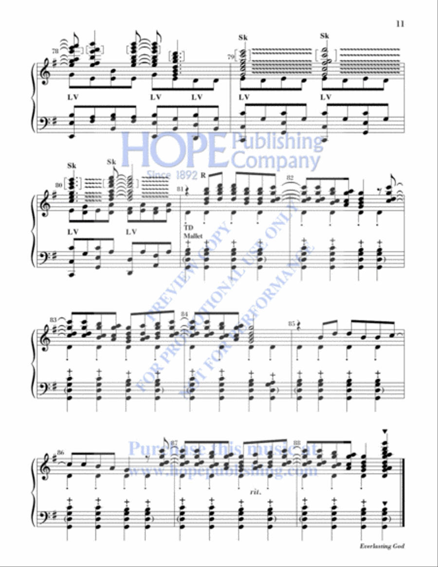 Everlasting God 5-Octaves scores gallery preview page 11