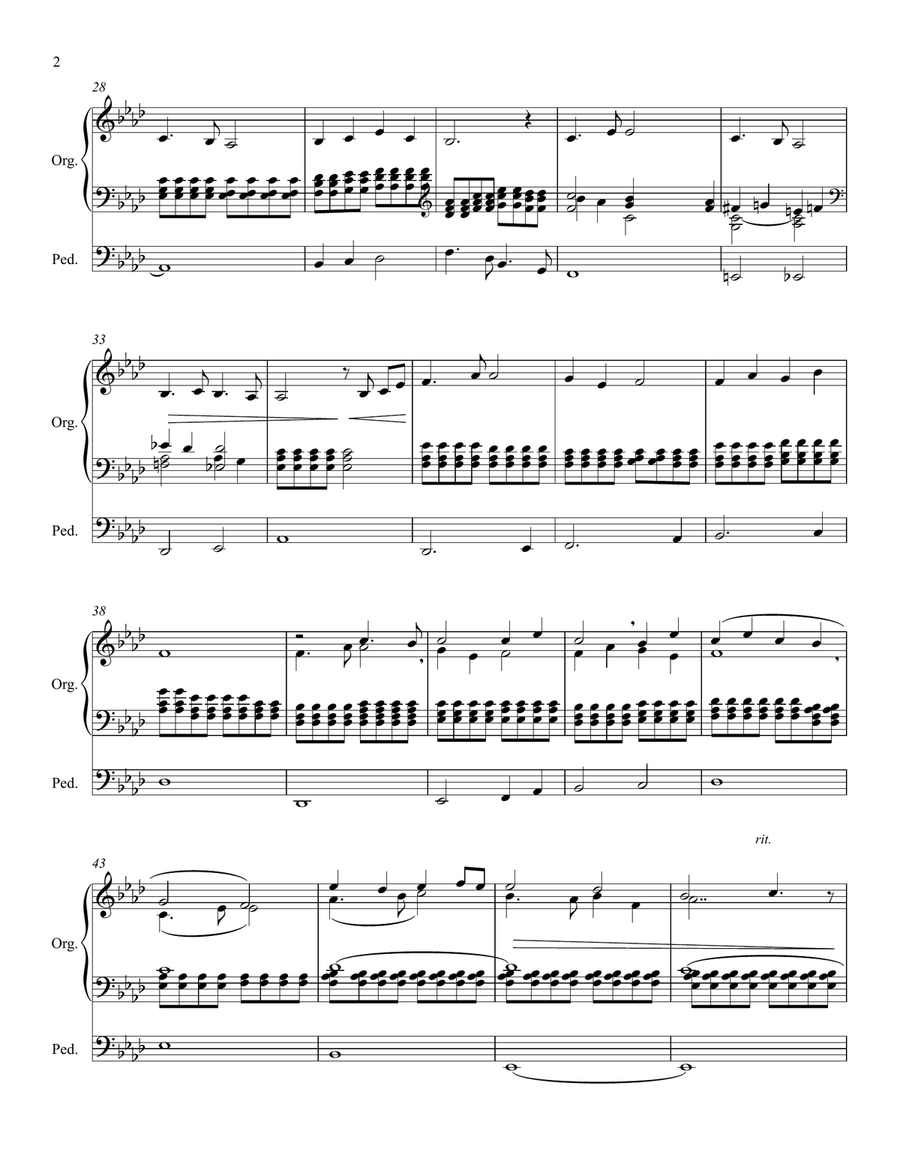 Largo from the New World Symphony - Organ Organ Solo scores gallery preview page 3