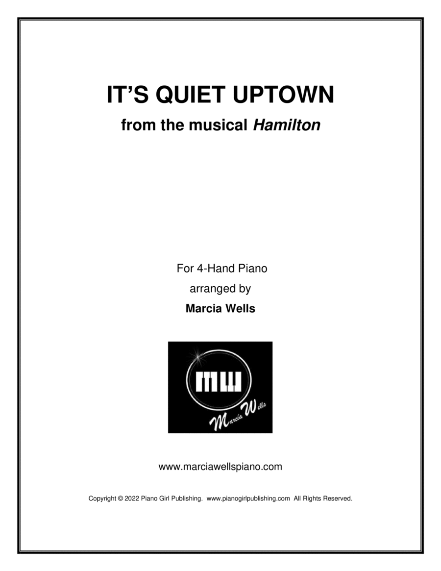 It's Quiet Uptown 1 Piano, 4-Hands scores gallery preview page 1
