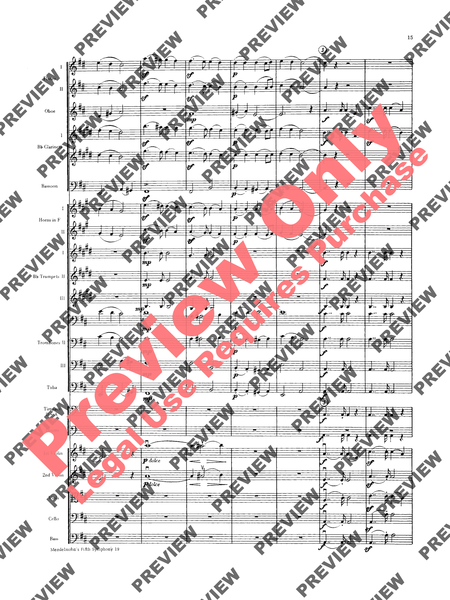 Mendelssohn's 5th Symphony Reformation, 4th Movement