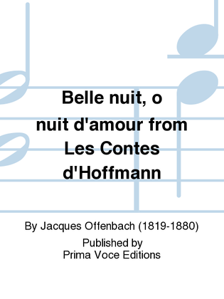 Book cover for Belle nuit, o nuit d'amour from Les Contes d'Hoffmann