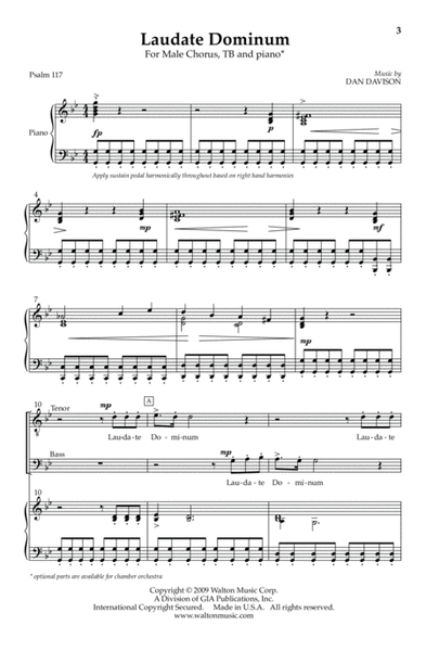 Laudate Dominum (TB - Vocal Score)