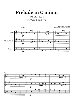 Book cover for Prelude Op. 28, No. 20 (Flute, Clarinet and Bassoon) - Frédéric Chopin