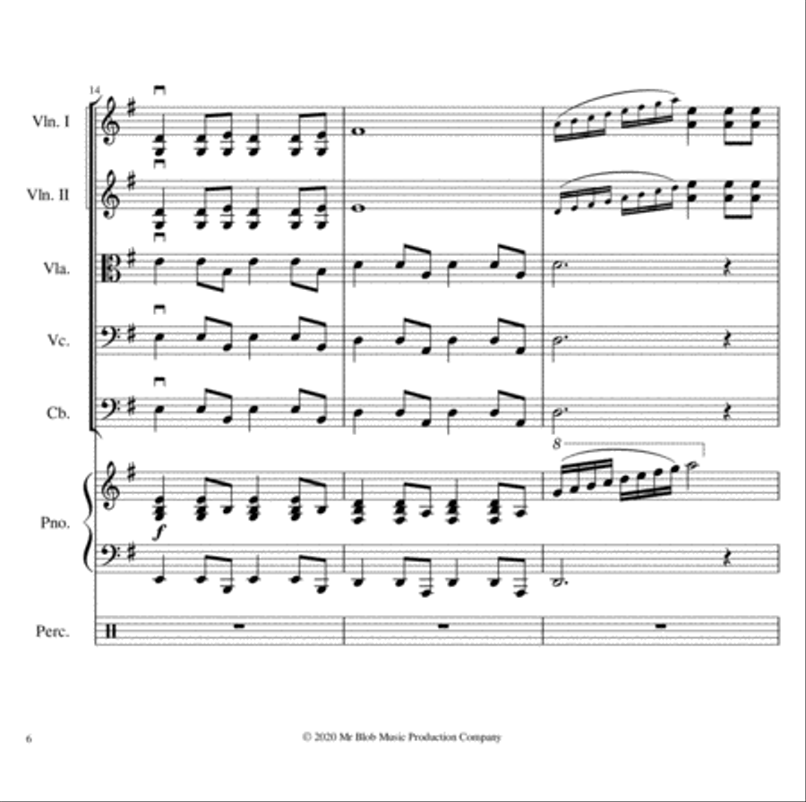 Music from Mr. Blob String Orchestra scores gallery preview page 6