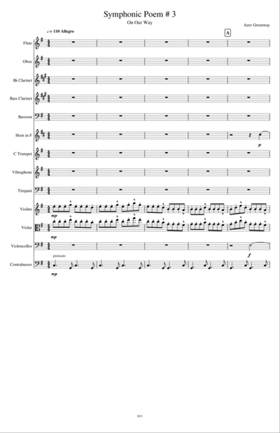 Symphonic Poem # 3: On Our Way Full Orchestra scores gallery preview page 2