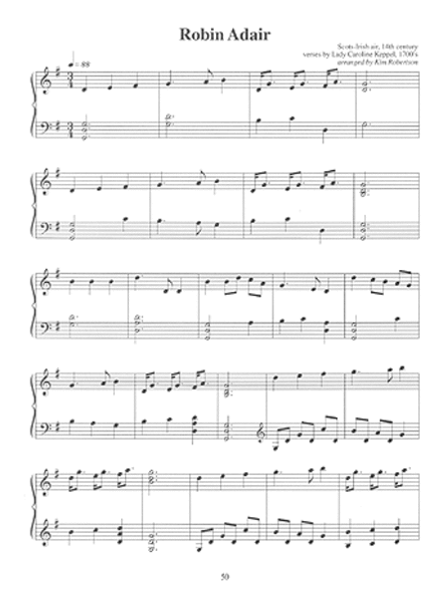 Scottish Ballads and Aires Arranged for Celtic Harp Pedal Harp scores gallery preview page 5