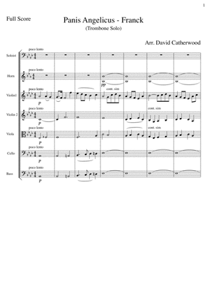 Trombone Solo - Panis Angelicus (Franck arr. for Trombone and Orchestra by David Catherwood)