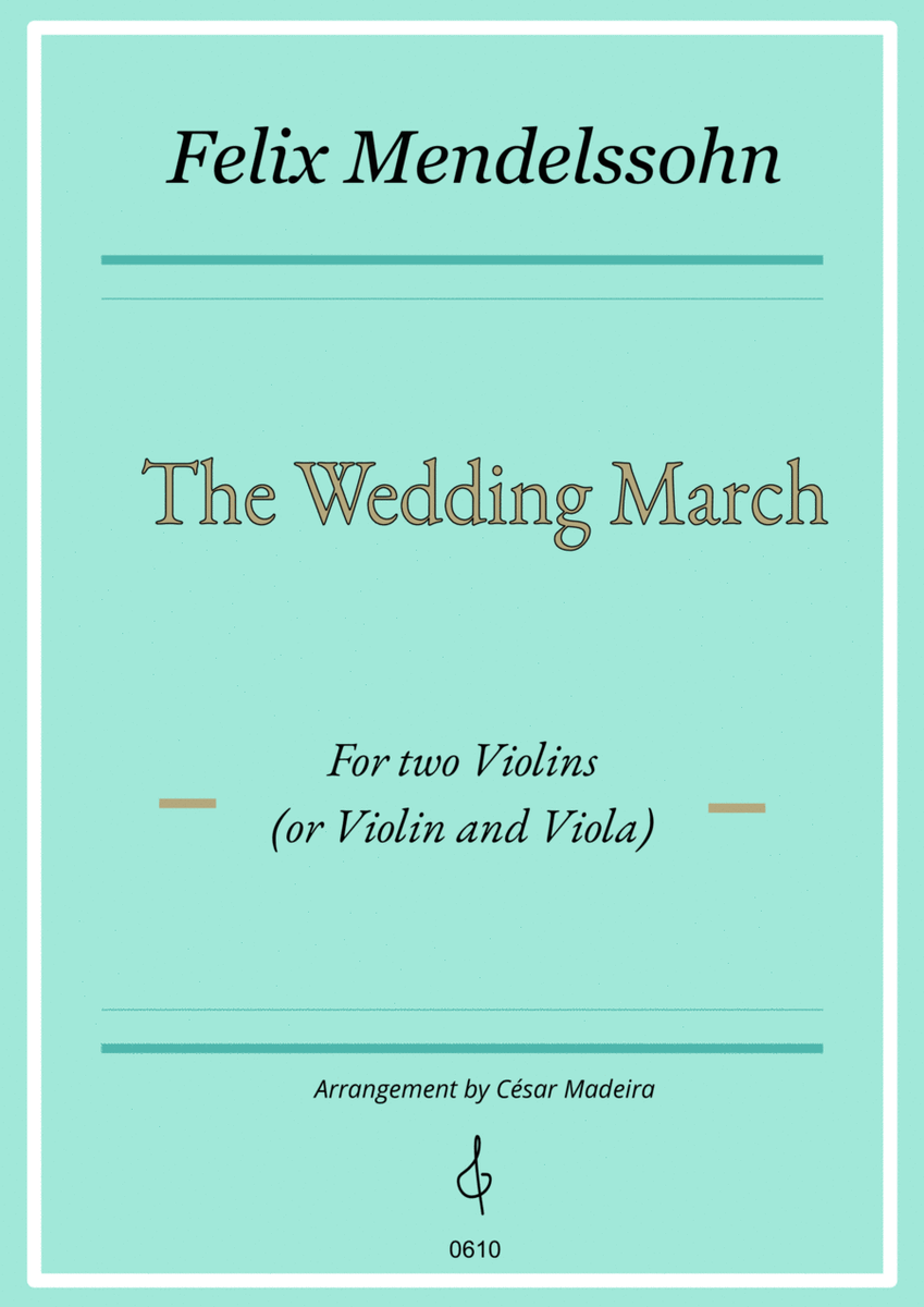 The Wedding March - Violin Duet (Individual Parts) image number null