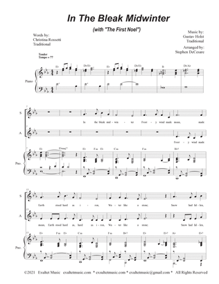 In The Bleak Midwinter (with "The First Noel") (Duet for Soprano and Alto solo)