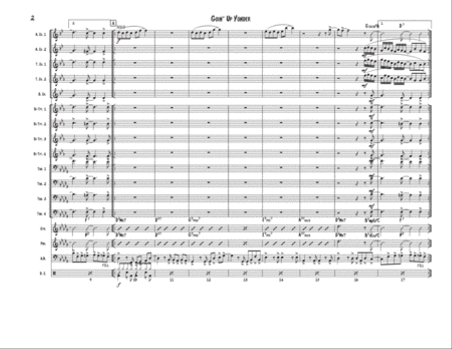 Goin' Up Yonder Jazz Ensemble scores gallery preview page 2