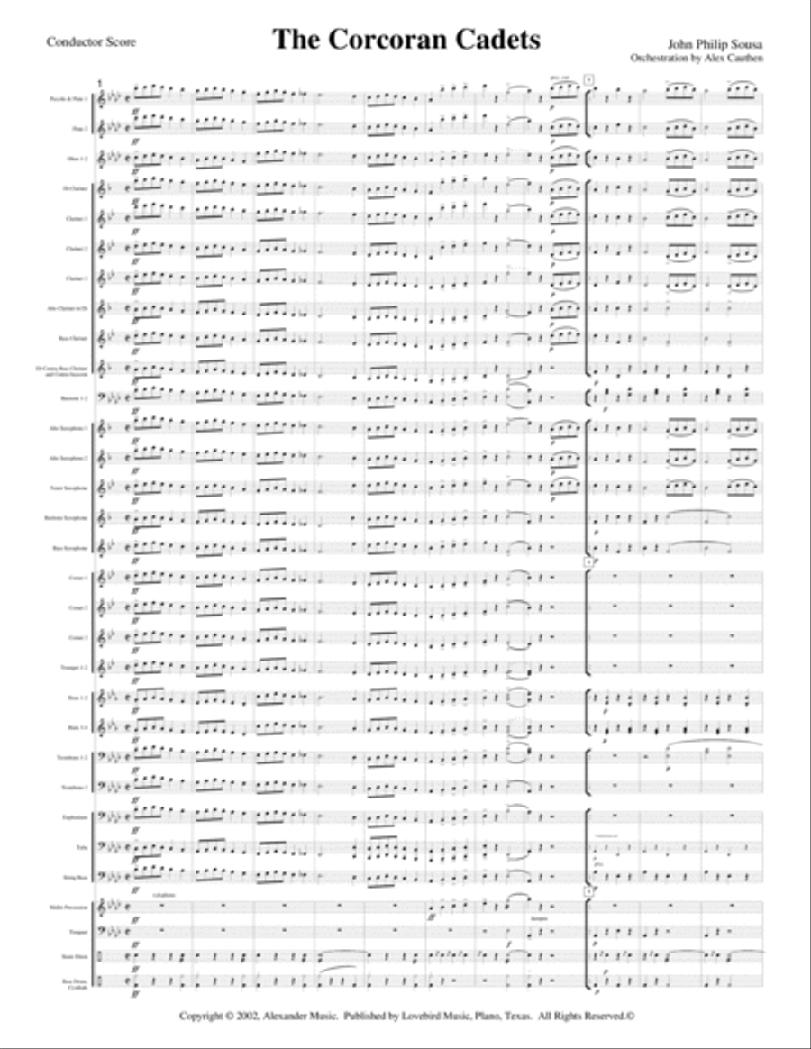 The Corcoran Cadets Concert Band scores gallery preview page 5