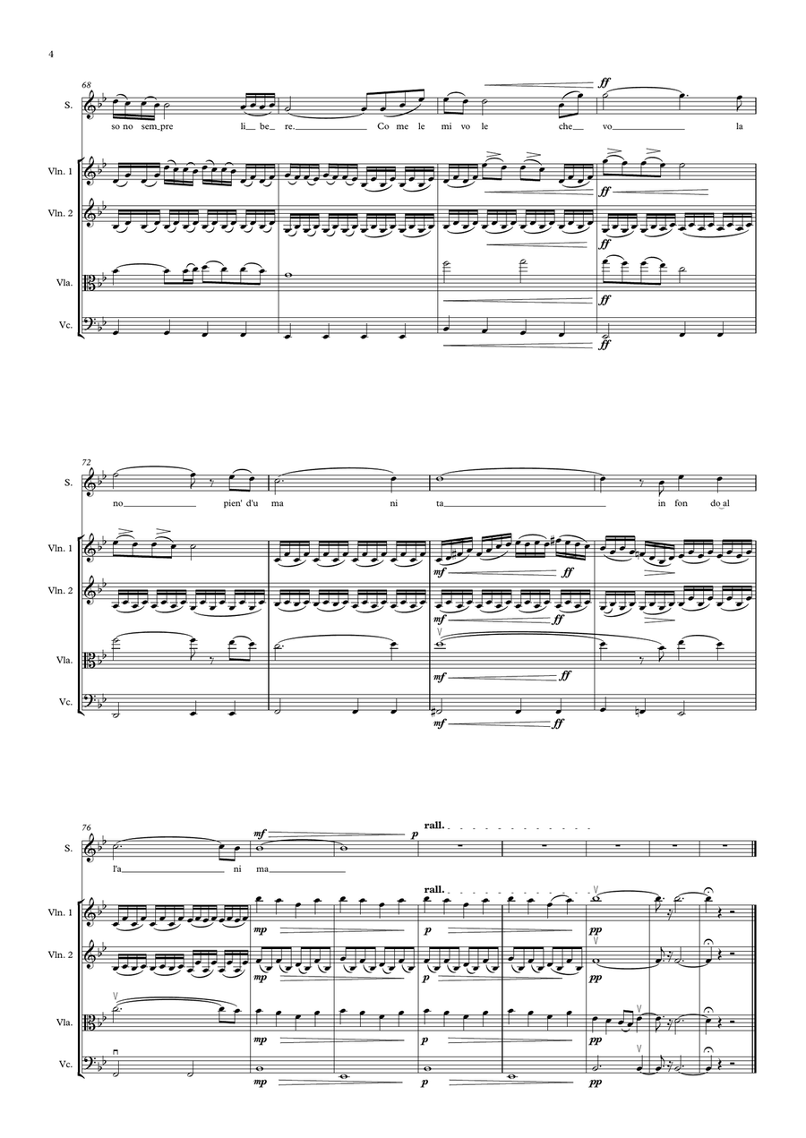 Nella Fantasia String Quartet scores gallery preview page 4