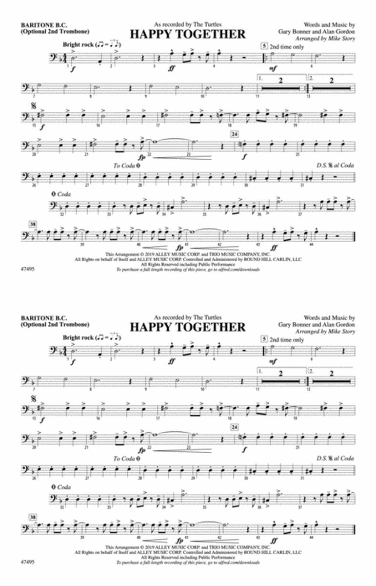 Happy Together: Baritone B.C.