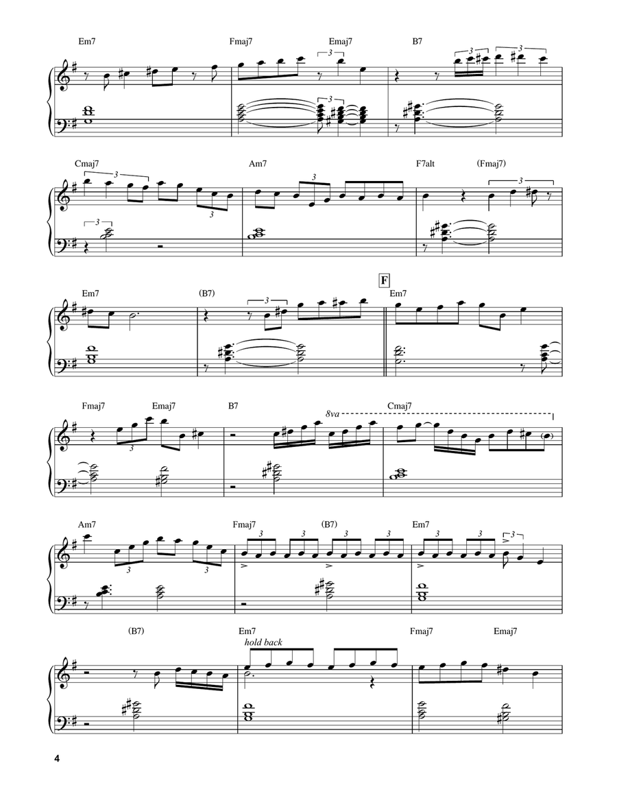 Nardis Piano Solo scores gallery preview page 4