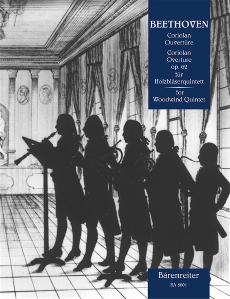 Coriolan-Ouverture for Woodwind Quintet op. 62 Woodwind Quintet scores gallery preview page 1