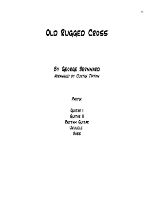 Old Rugged Cross for Guitar Group
