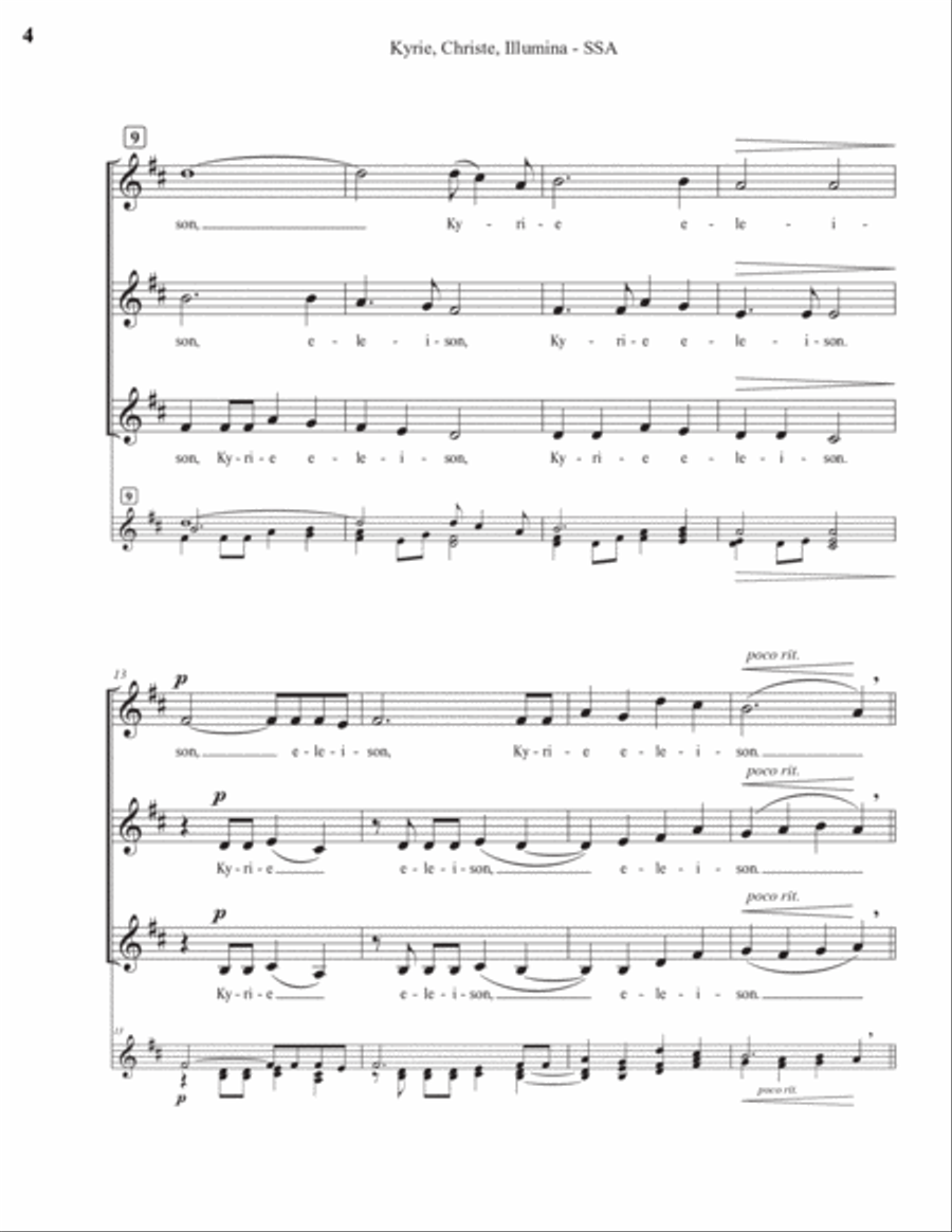 Kyrie, Christe, Illumina (SSA) SSA scores gallery preview page 4