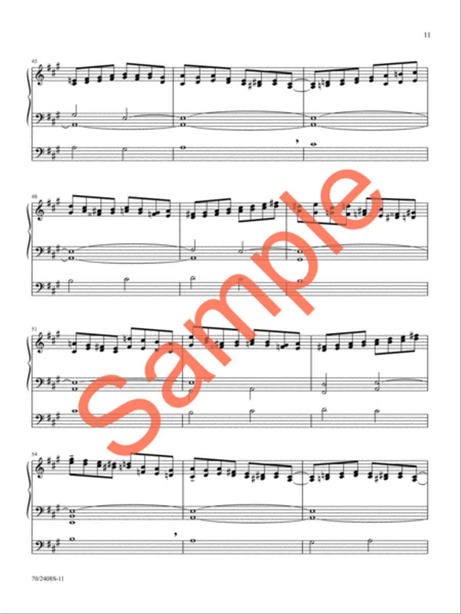 A Thousand Tongues Organ Solo scores gallery preview page 10