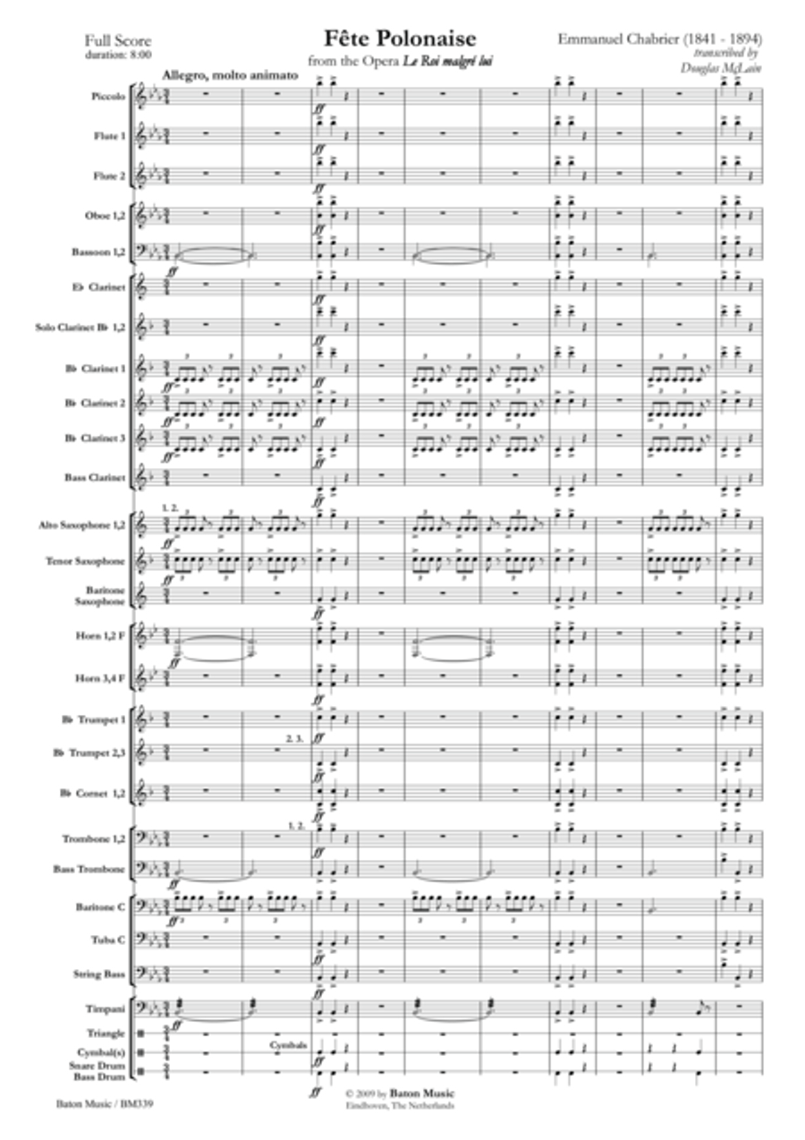 Fête Polonaise Fête Polonaise Concert Band scores gallery preview page 2