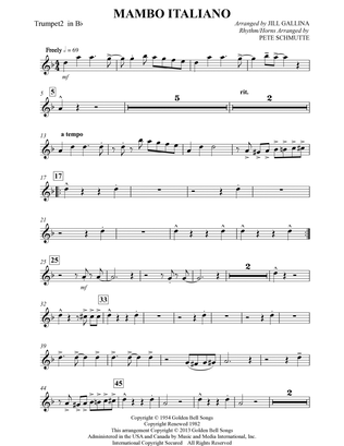 Mambo Italiano (arr. Jill Gallina) - Bb Trumpet 2
