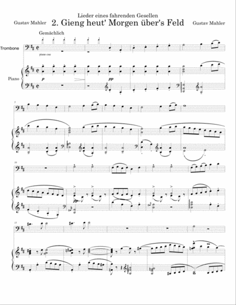 Mahler Songs of a Wayfarer No. 2 Small Ensemble scores gallery preview page 3