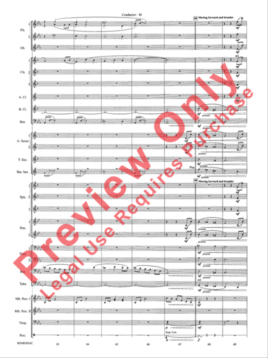 Winter Rhapsody - Cs Winter Rhapsody - Cs Concert Band scores gallery preview page 13