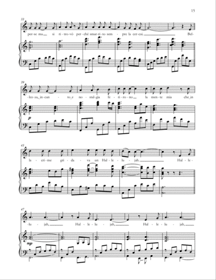 Hallelujah Hallelujah 4-Part scores gallery preview page 4