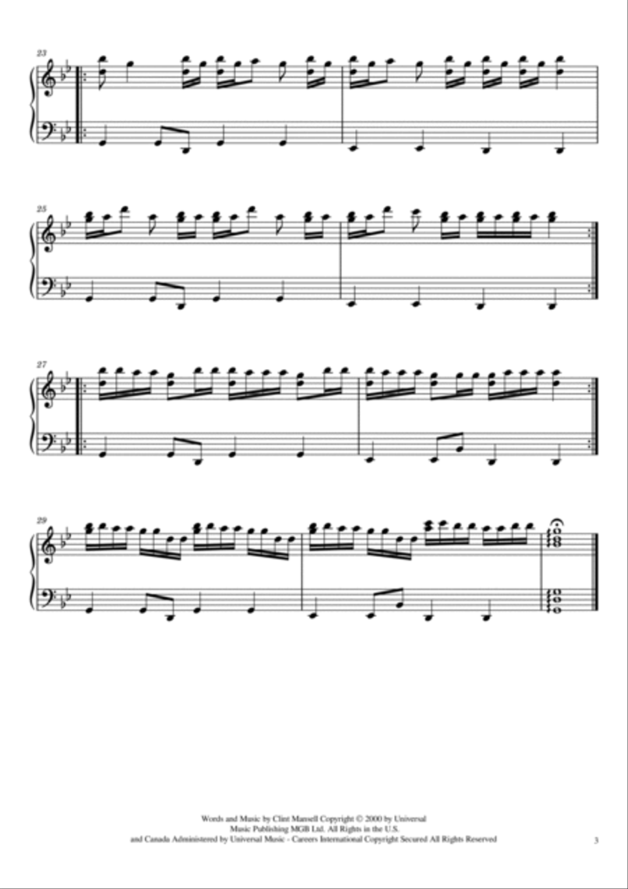 Requiem For A Dream Harp scores gallery preview page 6