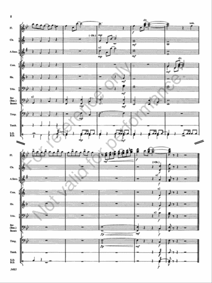 Flutissimo Concert Band scores gallery preview page 11