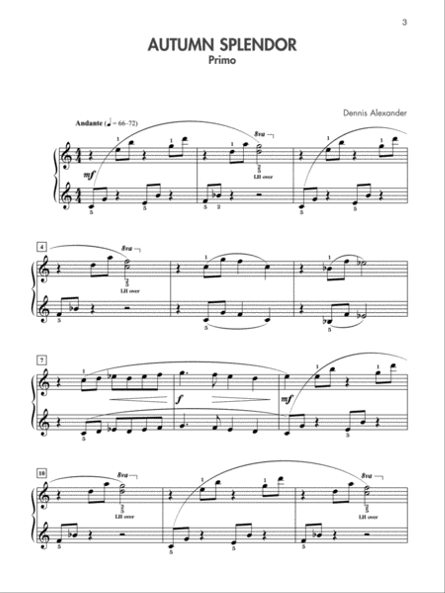 Just for Two, Book 2 - Piano Duet (1 Piano, 4 Hands) Piano Method scores gallery preview page 3