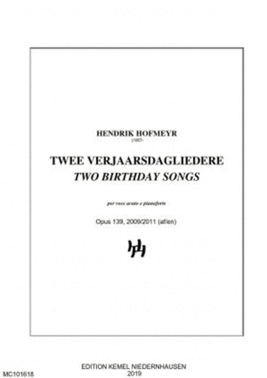 Twee verjaarsdagliedere = Two birthday songs
