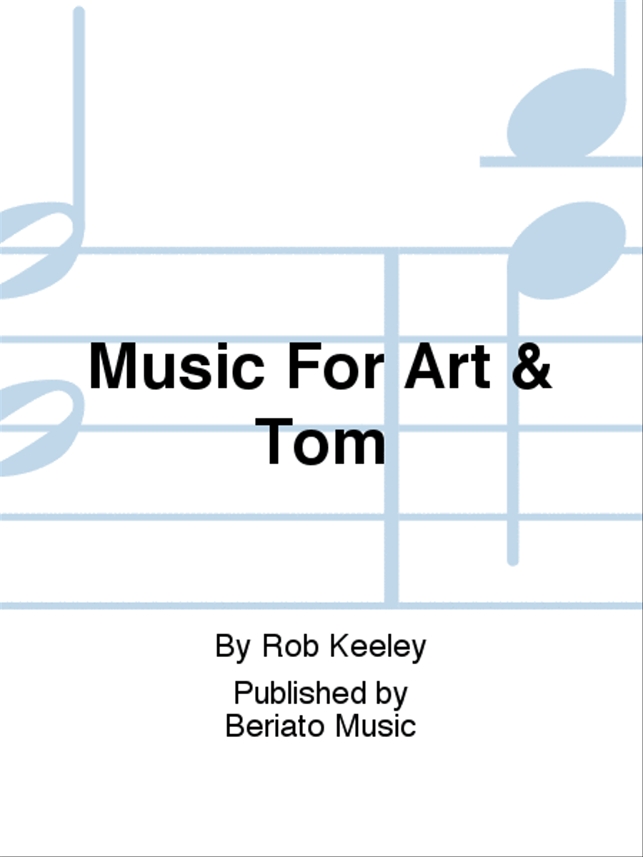 Music For Art & Tom Music For Art & Tom Alto Saxophone scores gallery preview page 1