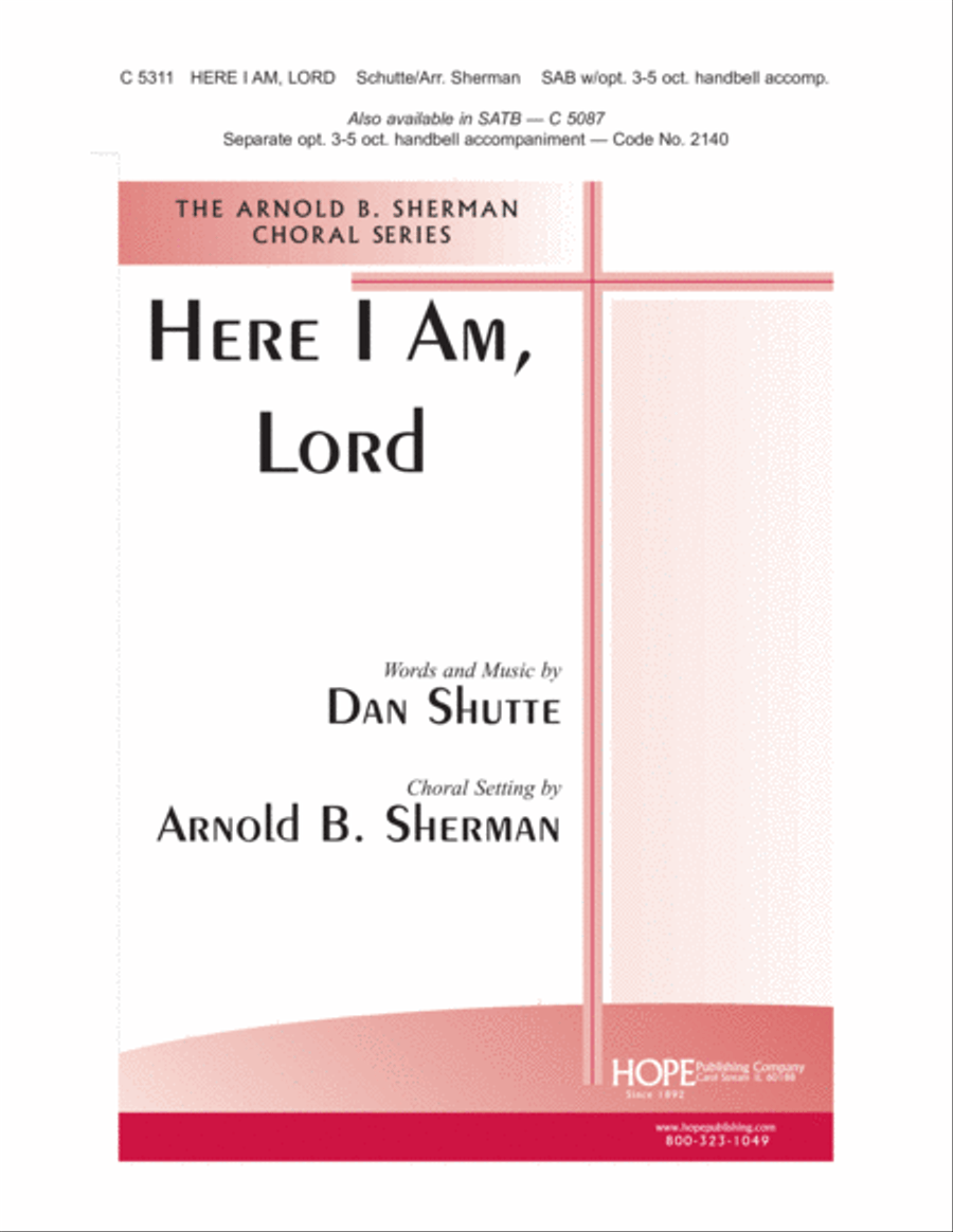Here I Am, Lord 3-Part scores gallery preview page 1