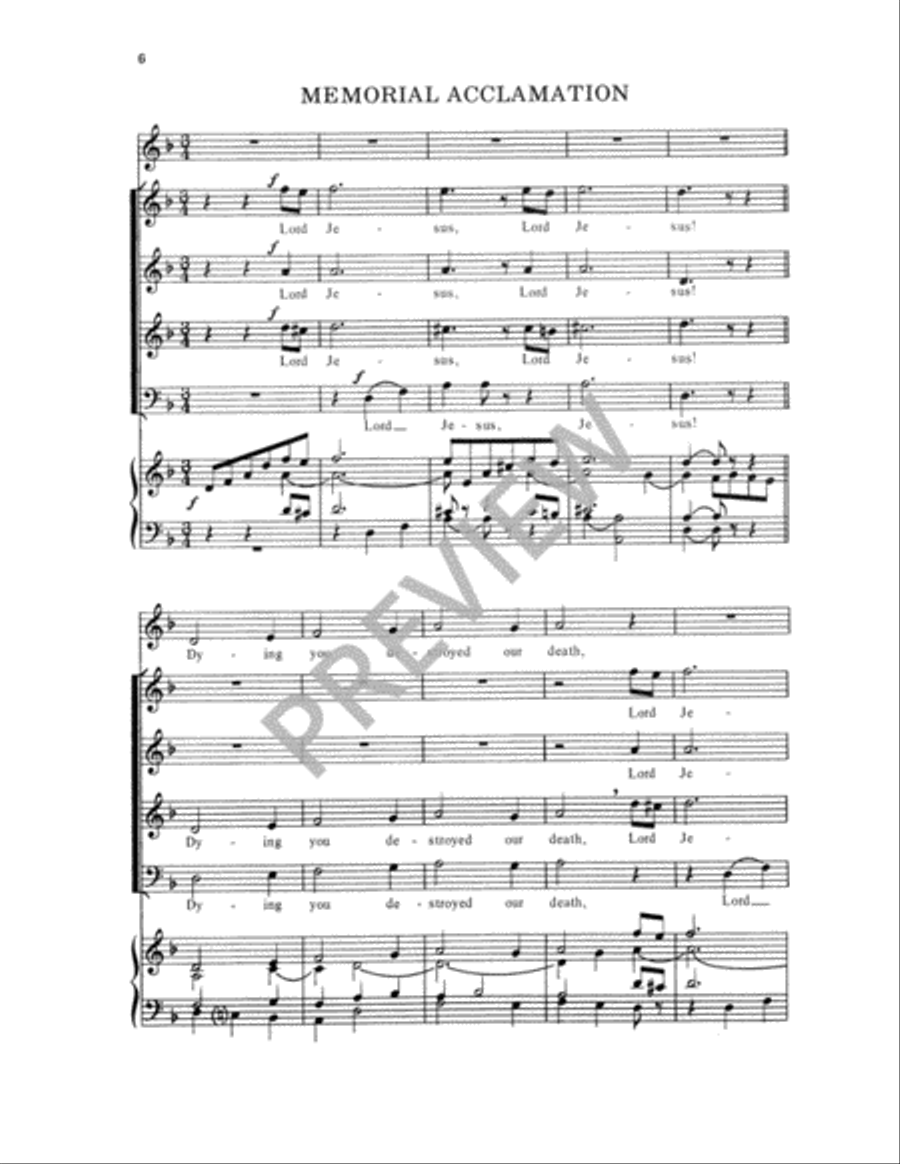 Sanctus in D Minor 4-Part scores gallery preview page 7