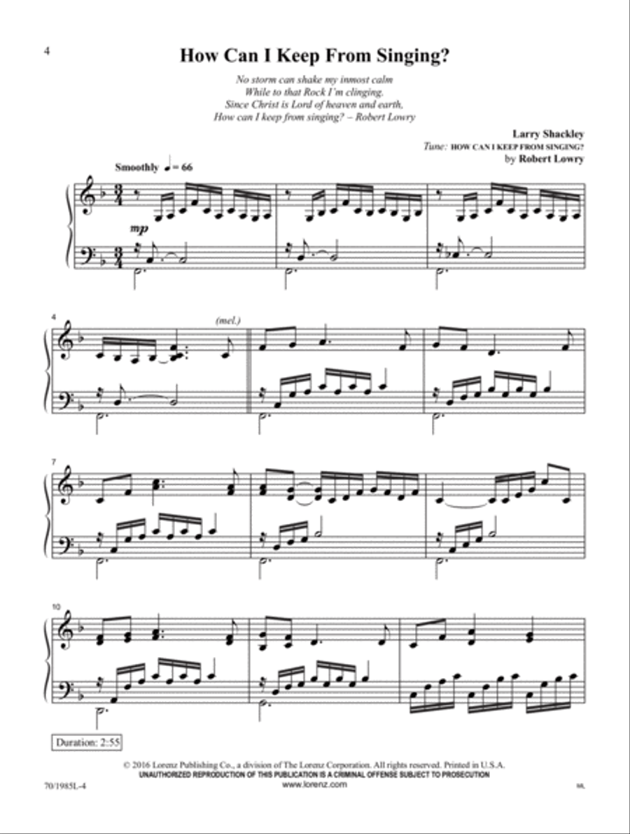 The Fullness of His Love Piano Solo scores gallery preview page 2